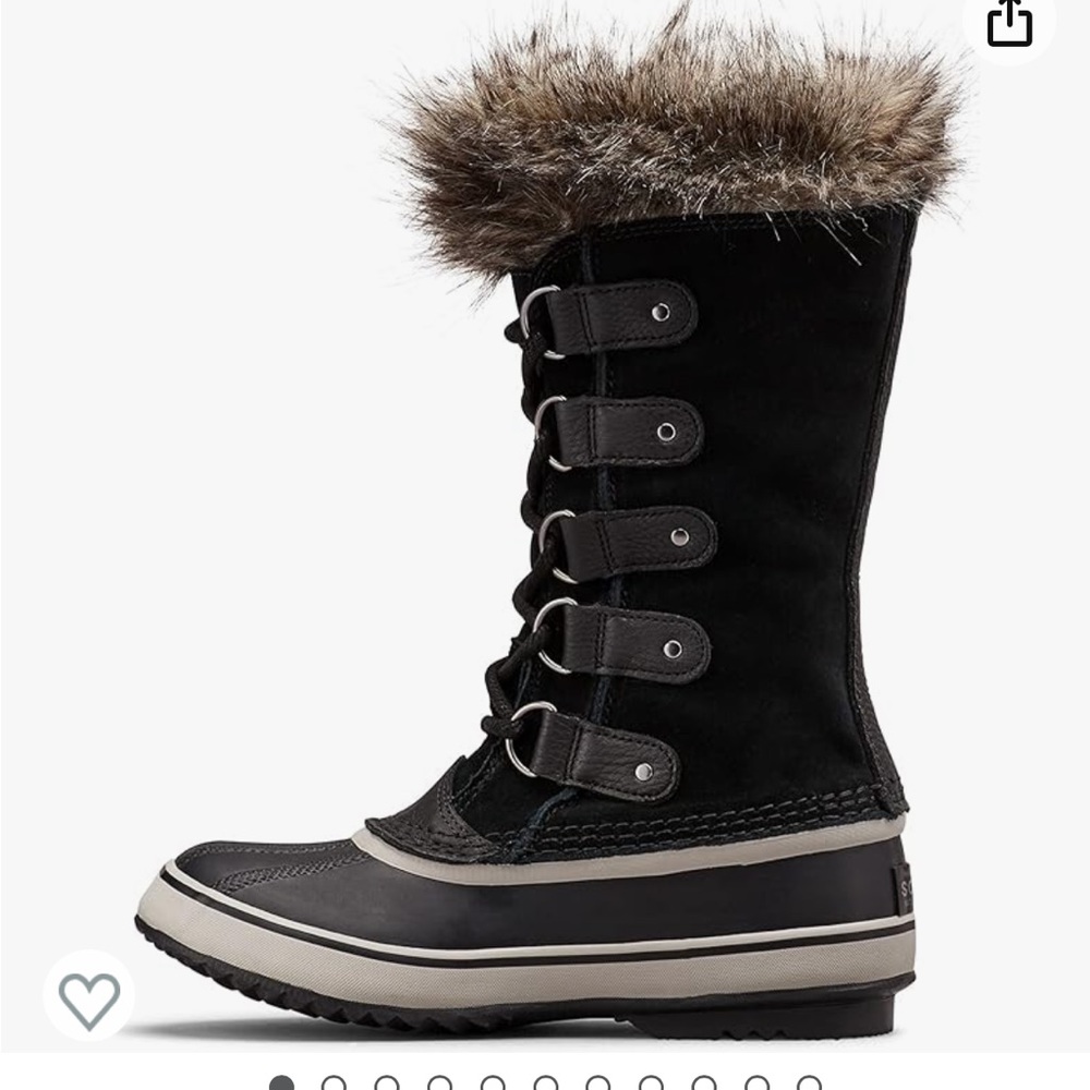 Sorel Women's Black Snow Boots Size 8